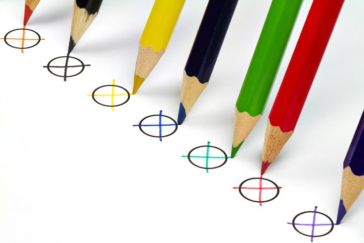 gekleurde potloden